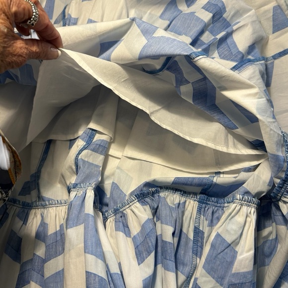 Anthropologie Blue and White Maxi Dress - Picture 9 of 12